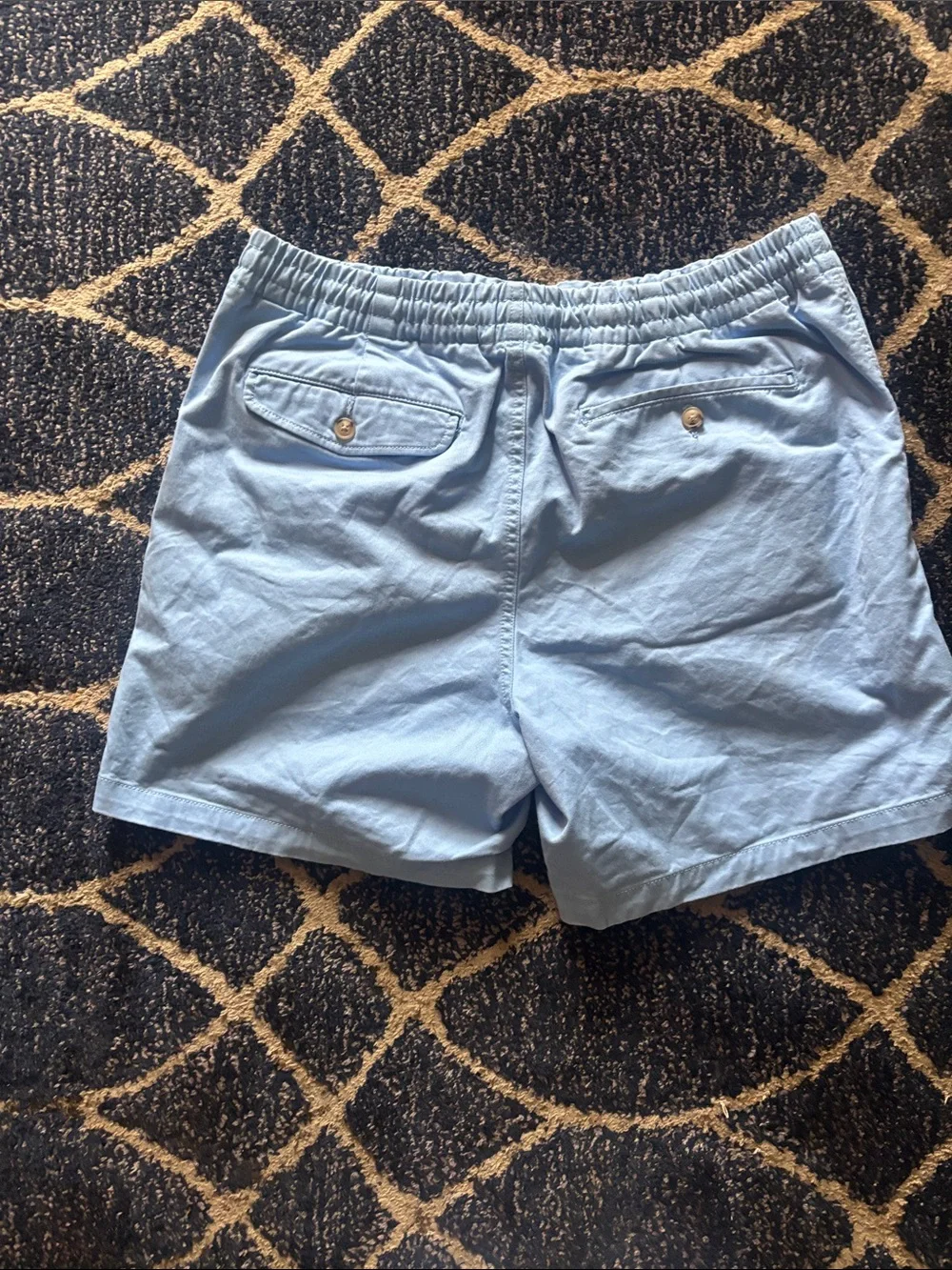 Polo by Ralph Lauren Light Blue Elastic-Waist Men’s Shorts